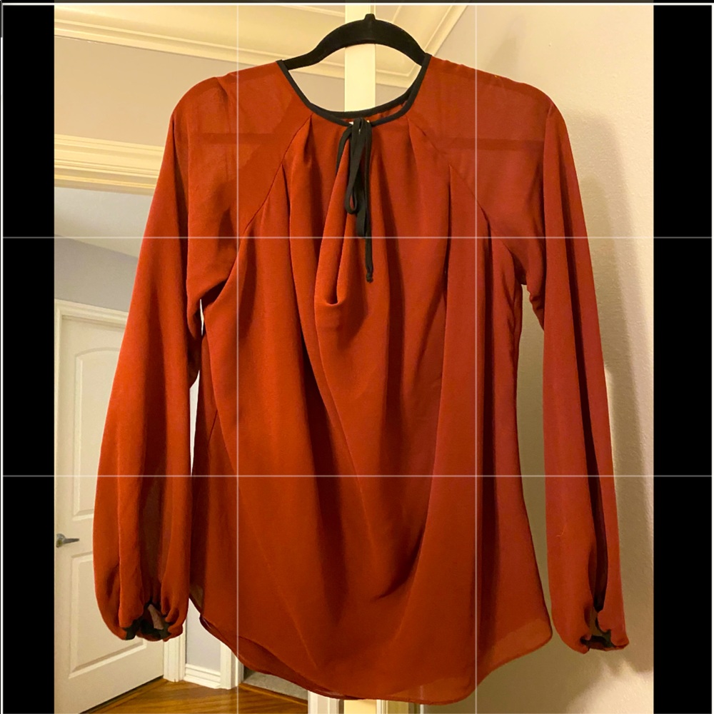 Burnt Orange Blouse - Women’s Medium